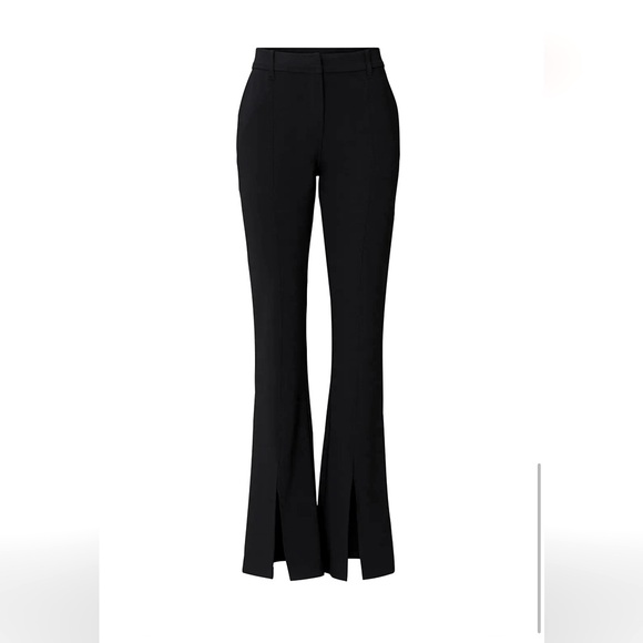 Parker Black Crepe Bootcut Pants - Picture 1 of 11